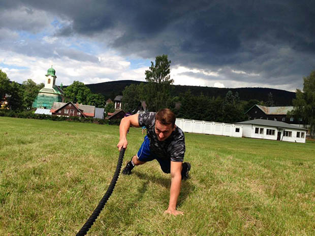 Kačka v blátě na Spartan Race